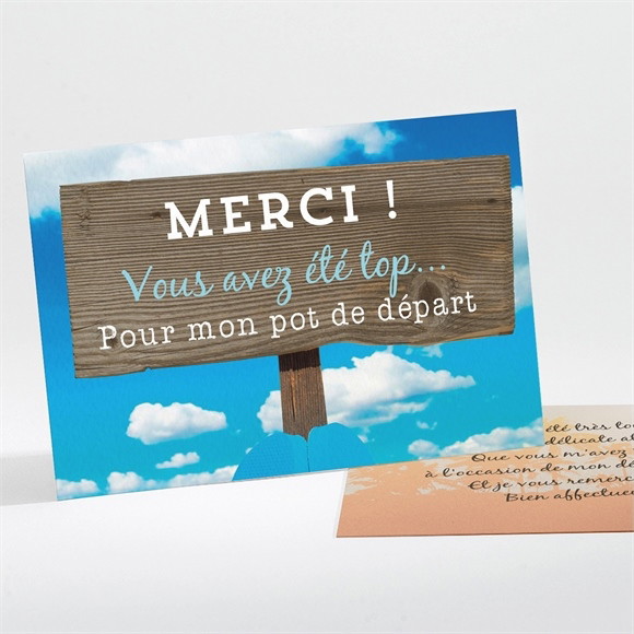 Remerciement départ à la retraite Rêves de voyage réf.N111140