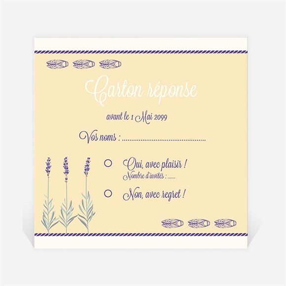 Carton réponse départ à la retraite Vive le Sud ! réf.N3001155