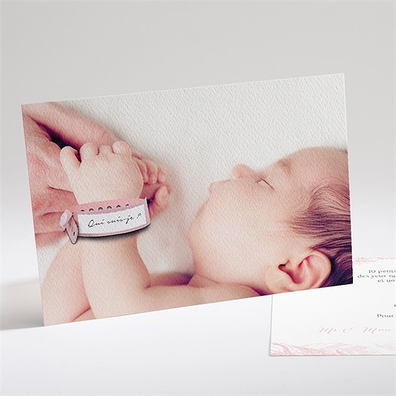 Faire-part naissance annonce fille originale