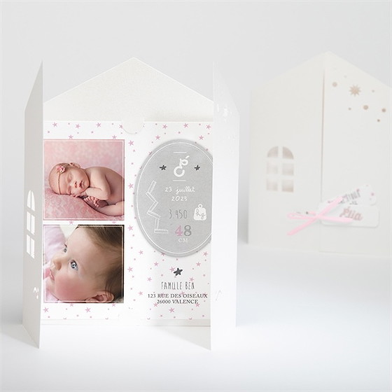 Faire-part naissance tout un monde de douceur