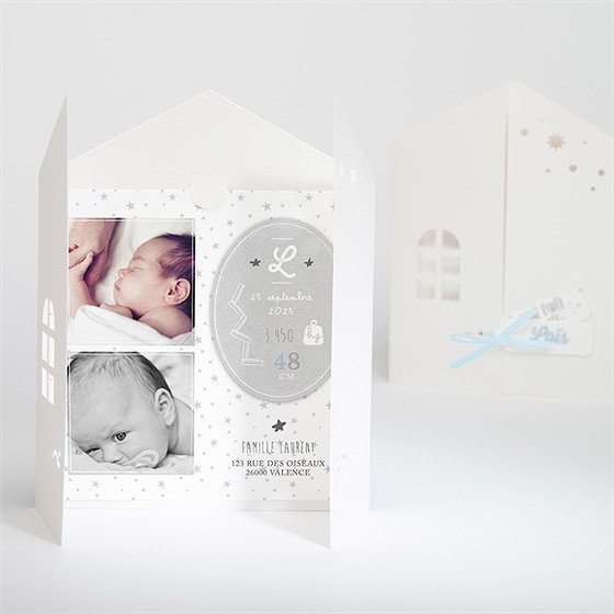 Faire-part naissance douceur et bonheur