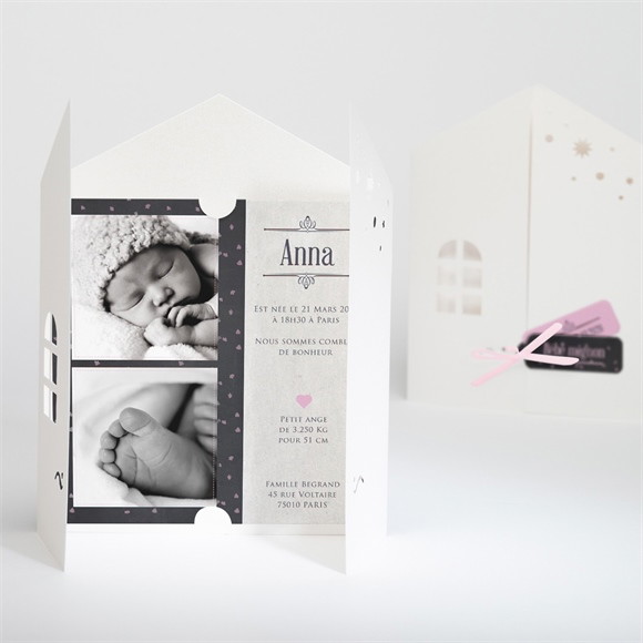 Faire-part naissance Original photo tendance réf.N91034