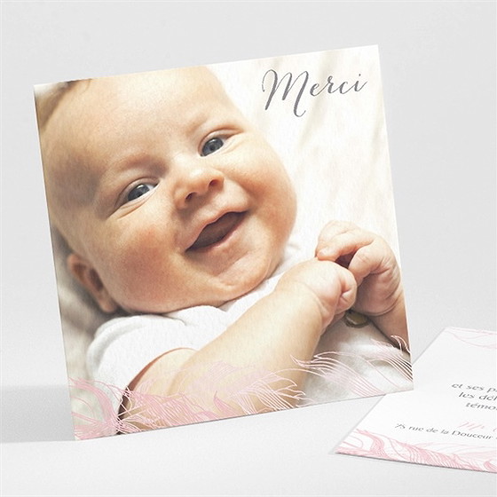 Remerciement naissance annonce fille originale