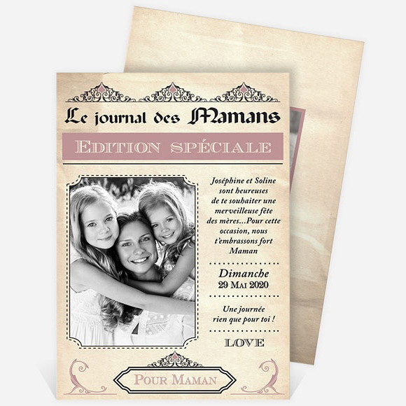 Carte fête des mères réf. N211118 réf.N211118