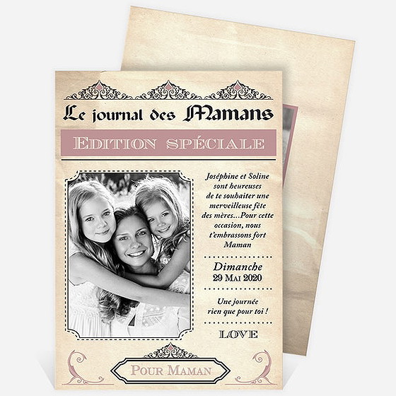 Carte fête des mères carte fête des mères