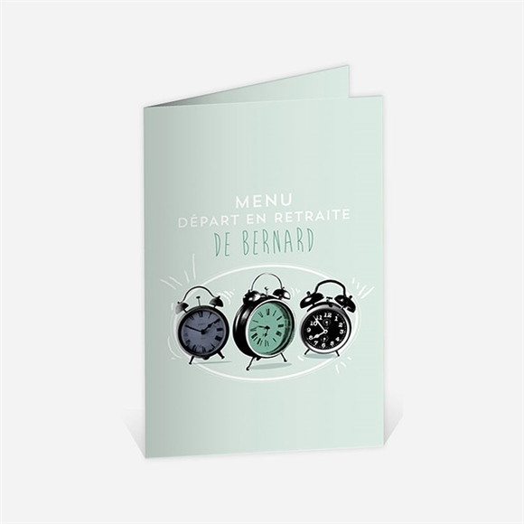 Menu départ à la retraite L'heure a sonné... réf.N401721