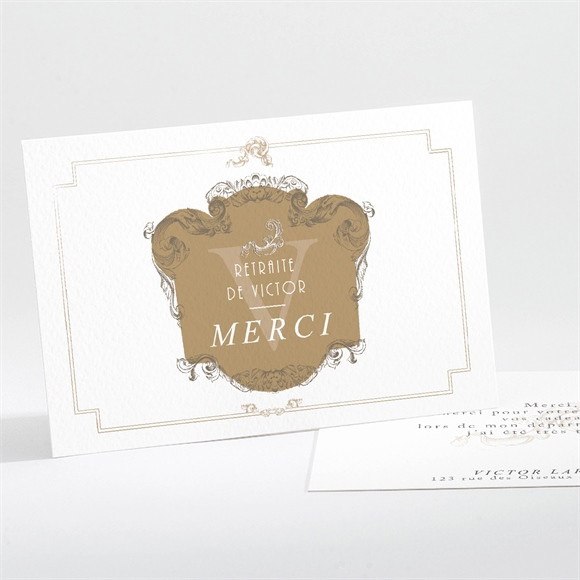 Remerciement départ à la retraite Original et vintage réf.N111149