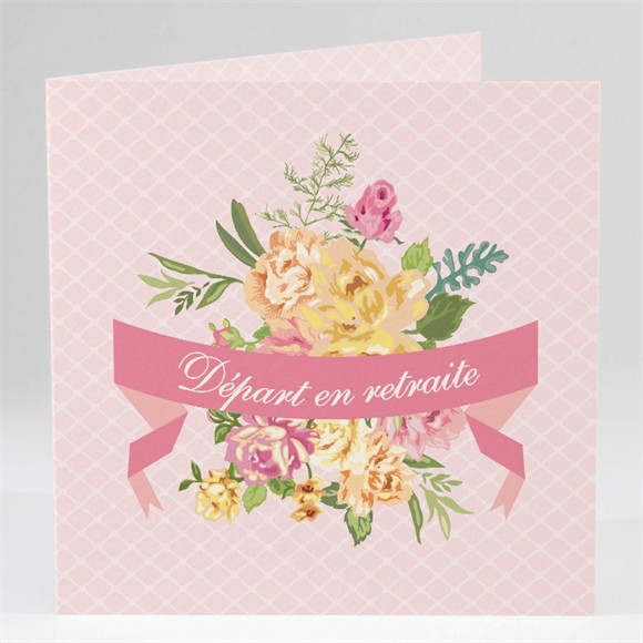 Carte invitation départ à la retraite Vent printanier réf.N45160