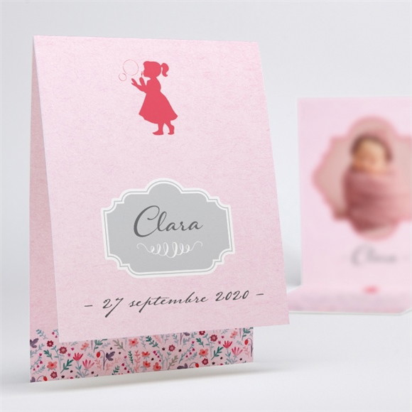 Faire-part naissance Elégante fille réf.N50162