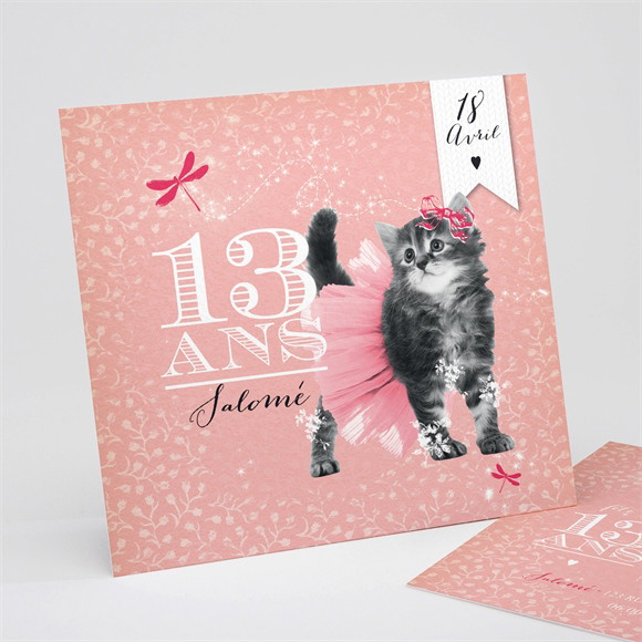 Invitation anniversaire Girly! réf.N311151