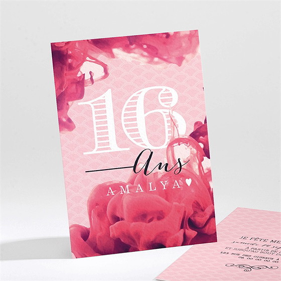 Invitation anniversaire belles fleurs