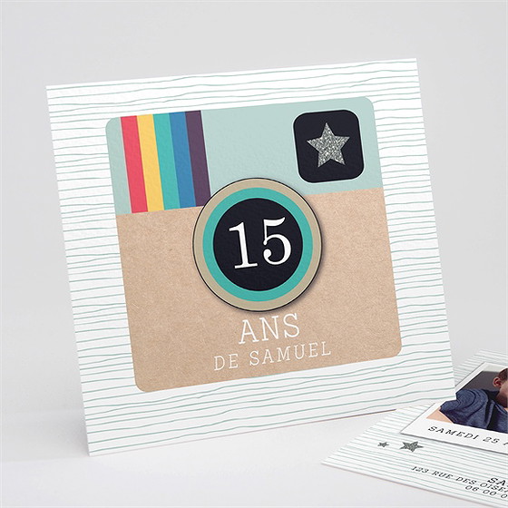 Invitation anniversaire carte vintage anniversaire