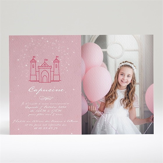 Invitation anniversaire un goûter au château