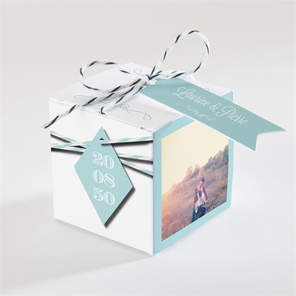 Boîte de dragées mariage Notre bande son! réf.N34005