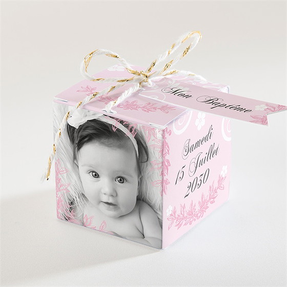 Boîte de dragées baptême petite tendresse