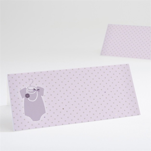 Marque-place baptême Tenue de fête fille réf.N440585