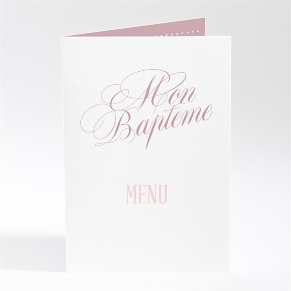 Menu baptême Poudre rose réf.N401728