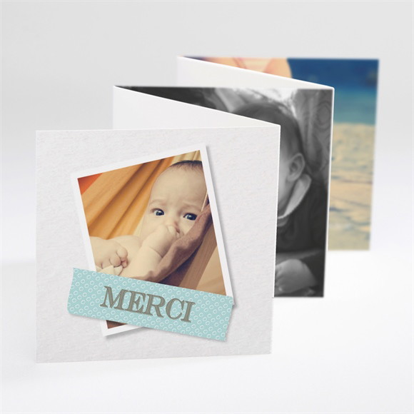 Remerciement baptême Corner fun et photo réf.N800116