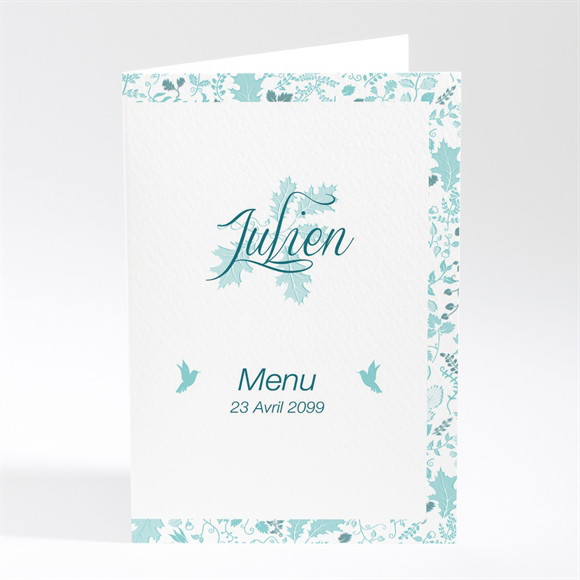 Menu baptême Liberty en rond réf.N401734