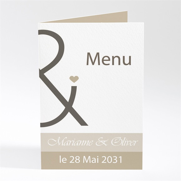 Menu mariage Classique vintage réf.N401601