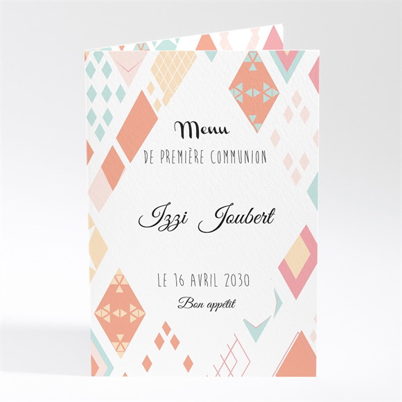 Menu communion Damier losanges réf.N401739