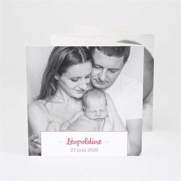 Faire-part naissance Fleurs et liberty réf.N83037