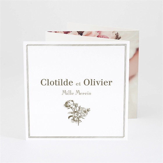 Remerciement mariage carde traditionnel