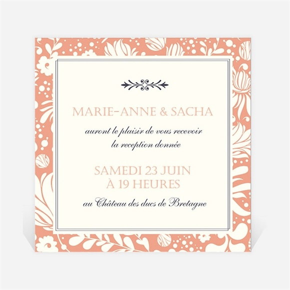Carton d'invitation mariage Liberty réf.N3001240