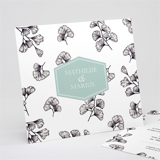 Faire-part mariage univers retro