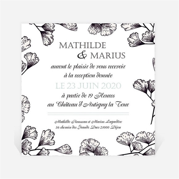 Carton d'invitation mariage Univers retro réf.N3001261