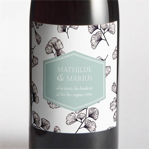 Etiquette de bouteille mariage Univers retro réf.N3001263