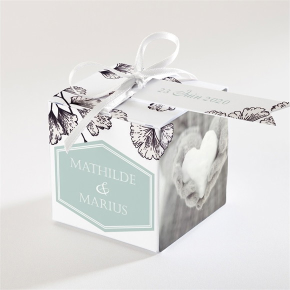 Boîte de dragées mariage Univers retro réf.N34059