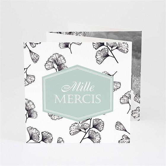 Remerciement mariage univers retro