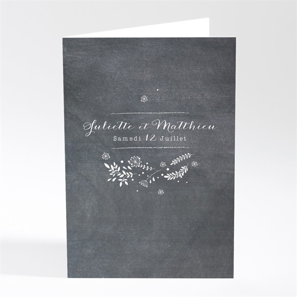 Menu mariage Champêtre sur ardoise réf.N401758