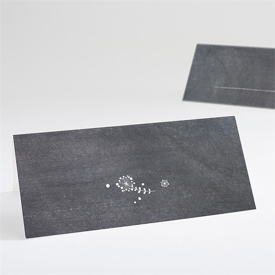 Marque-place mariage champêtre sur ardoise