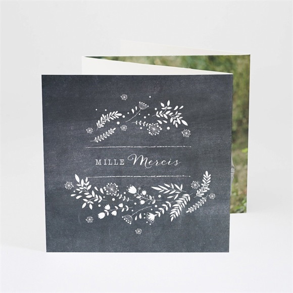 Remerciement mariage Champêtre sur ardoise réf.N83045