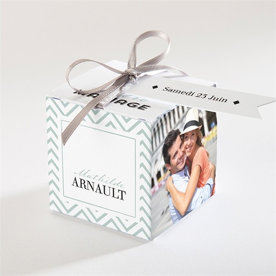 Boîte de dragées mariage pop art