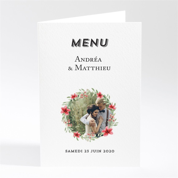 Menu mariage Farandole végétale réf.N401761