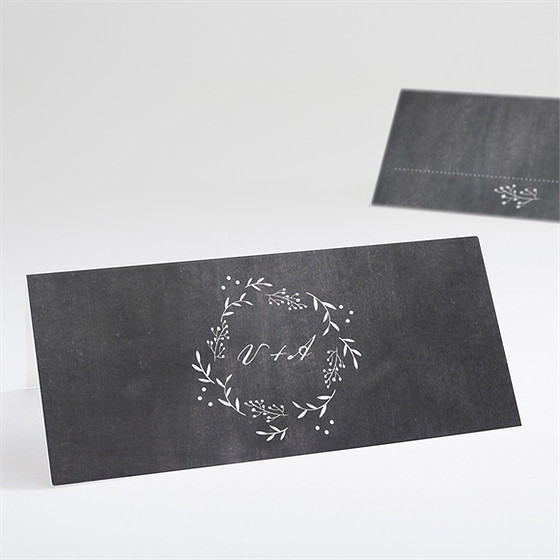 Marque-place mariage gravure sur ardoise