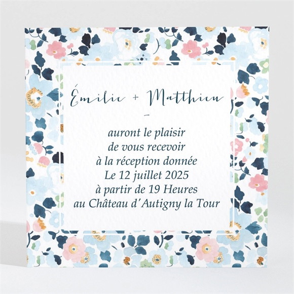 Carton d'invitation mariage Liberty chic réf.N3001288