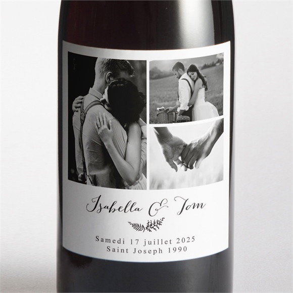 Etiquette de bouteille mariage Amour toujours réf.N3001299