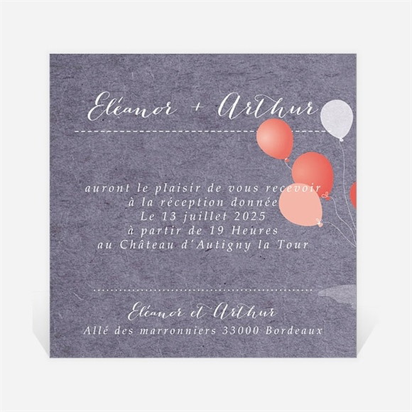 Carton d'invitation mariage Voiture classique réf.N3001300