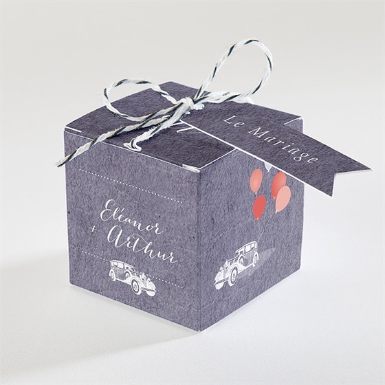 Boîte de dragées mariage voiture classique