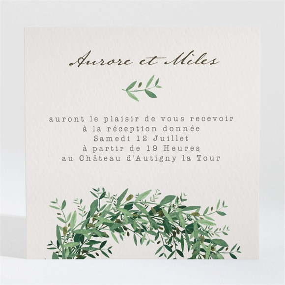 Carton d'invitation mariage Ronde de bonheur réf.N3001303