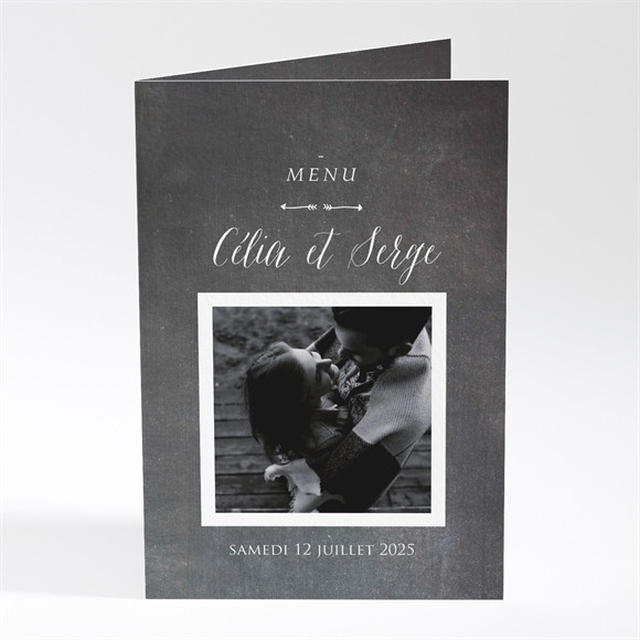 Menu mariage Annonce ardoisée réf.N401770