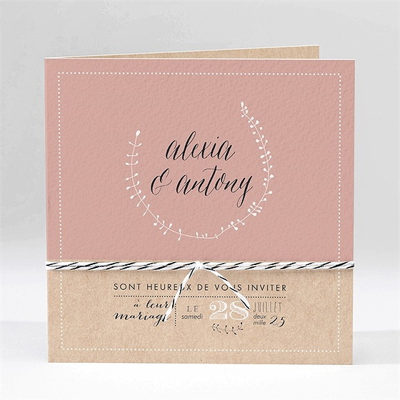 Faire-part mariage célébration d'amour