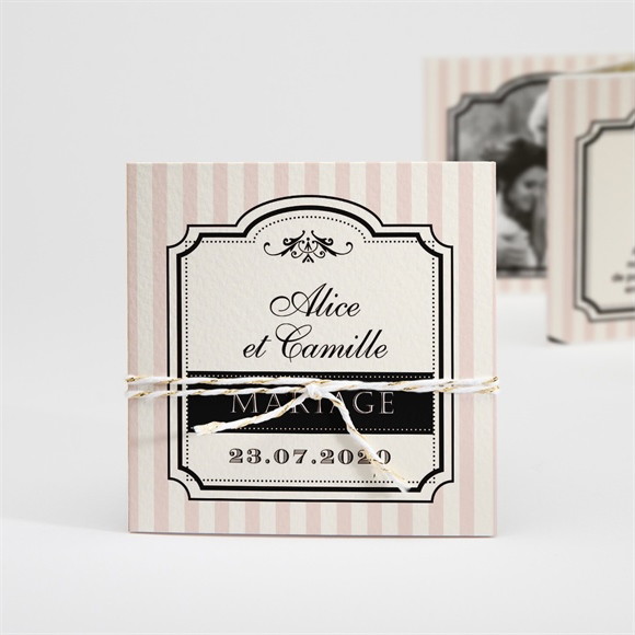 Faire-part mariage Ambiance rétro réf.N83105