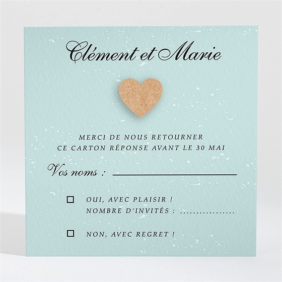 Carton réponse mariage notre roman photo