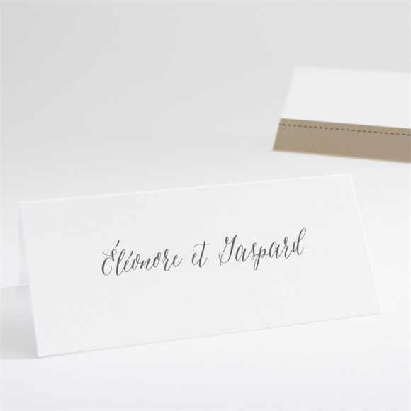 Marque-place mariage Kraft et ficelle réf.N440637