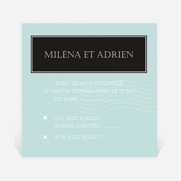 Carton réponse mariage Ecrire notre Histoire réf.N3001338